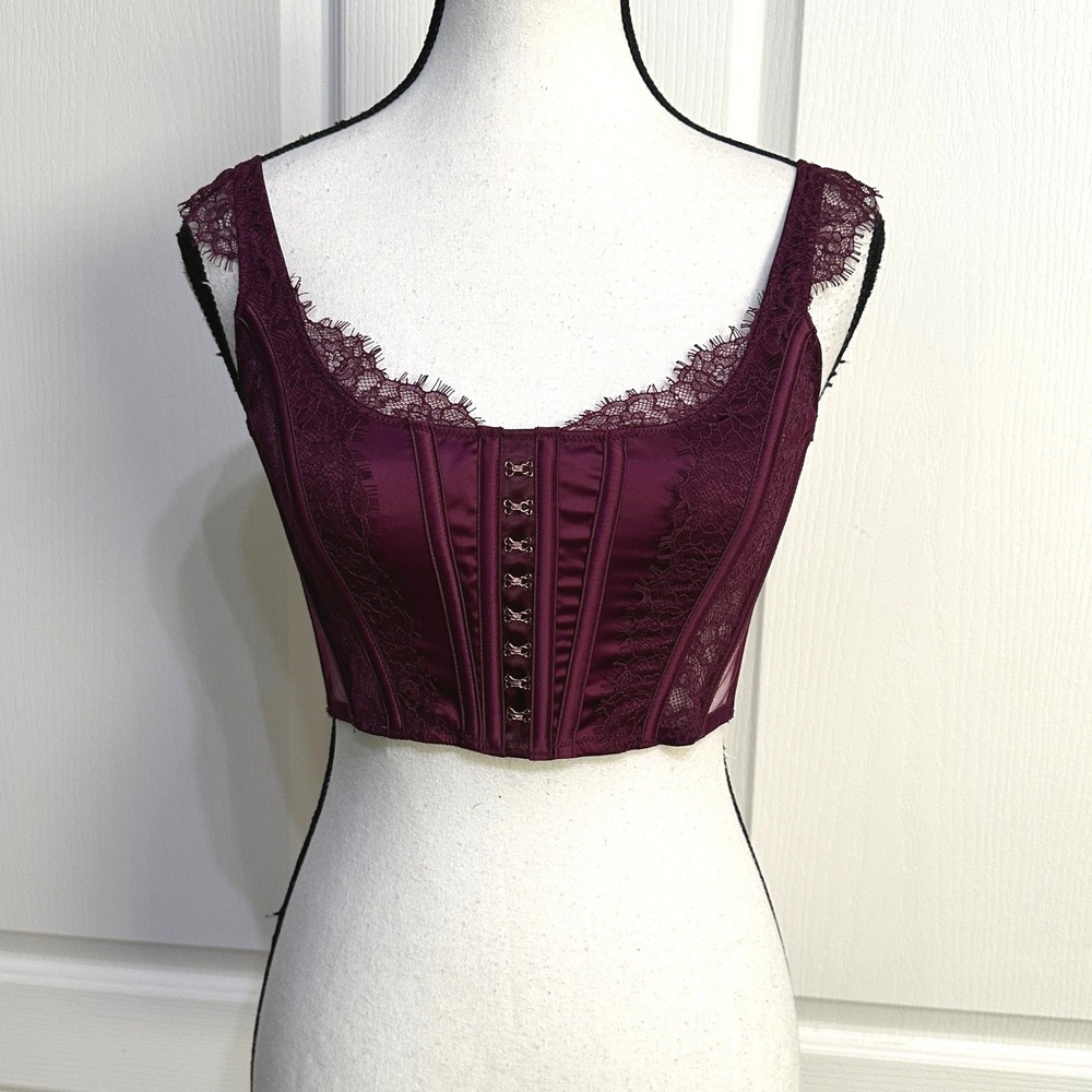 Victorias Secret Dream Angels Corset Top Small Regency Victorian Goth Coquette - Picture 9 of 10